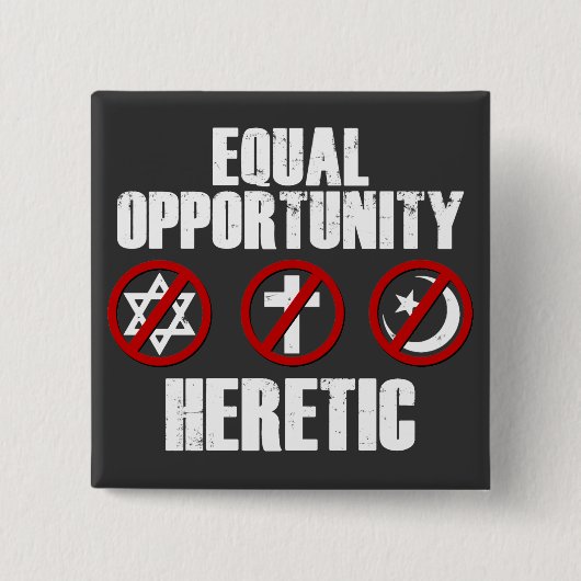 平等な機会の異端者 缶バッジ (正面)