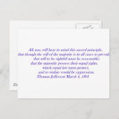 平等な法保護律は..... ポストカード (正面/裏面)