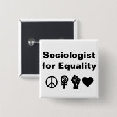 平等のための社会学者(記号と) 缶バッジ (正面&裏面)