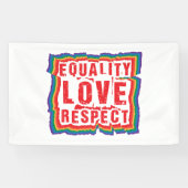 平等の愛と尊敬のプライド月 横断幕 (横)