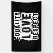 平等の愛と尊敬のプライド月 横断幕 (縦)