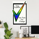 平等の投票 ポスター (ホームオフィス)