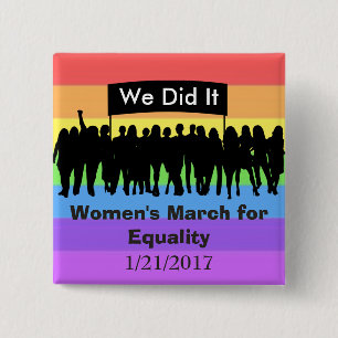 平等の抗議の磁石のための女性の3月 缶バッジ