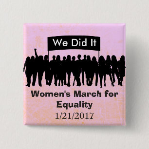 平等の抗議の磁石のための女性の3月 缶バッジ