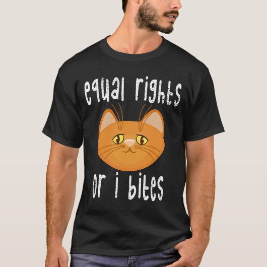 平等の権利または権利の侵害 Tシャツ (正面)