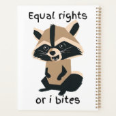 平等の権利または私はアライグマを噛む プランナー手帳 (裏面)