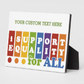 平等の権利を持つカスタム歯垢 フォトプラーク (側面)