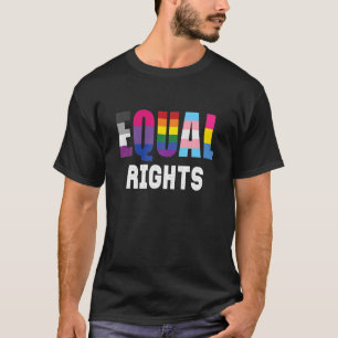 平等の権利引用文同性愛者フラグLGBTゲイプライド Tシャツ