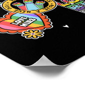 平等の権利。愛が勝利のプライド日 ポスター (角)