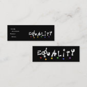 平等はプロフィールカードを主演します スキニー名刺 (正面/裏面)