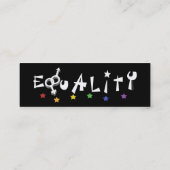 平等はプロフィールカードを主演します スキニー名刺 (裏面)