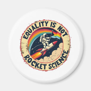 平等はロケット科学ではないLGBTQフェミニズム マグネット