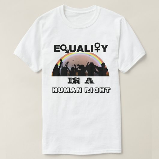 平等は人権である Tシャツ (デザイン正面)