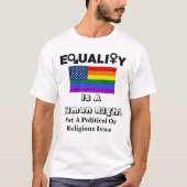 平等は人間の権利…..... Tシャツ (正面)