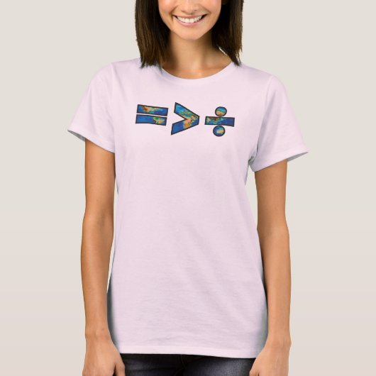 平等は分断より偉大 Tシャツ (正面)