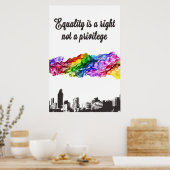 平等は権利であり、特権ではない ポスター (キッチン)