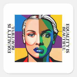 平等は美しい スクエアシール