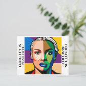 平等は美しい ポストカード (スタンド正面)