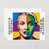 平等は美しい ポストカード (正面/裏面)