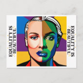 平等は美しい ポストカード (正面)