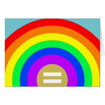 平等は虹の下の金ゴールド