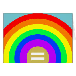 平等は虹の下の金ゴールド