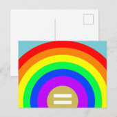 平等は虹の下の黄金 ポストカード (正面/裏面)