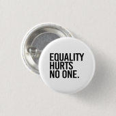 平等は誰にも害を与えない 缶バッジ (正面&裏面)