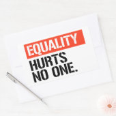 平等は誰にも害を与えない 長方形シール (封筒)