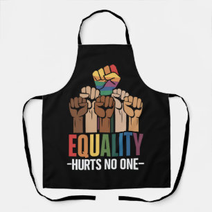 平等は誰にも害を与えない LGBTQプライド 人権 エプロン