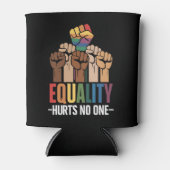 平等は誰にも害を与えない LGBTQプライド 人権 缶クーラー (正面)
