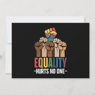 平等は誰にも害を与えない LGBTQ プライド 人権 招待状