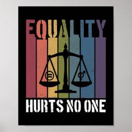 平等は誰も愛国的なLGBTQプライドの権利を傷つける ポスター