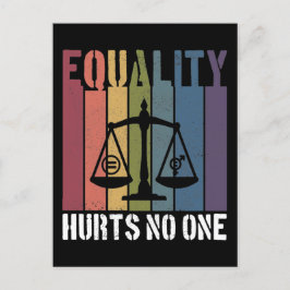 平等は誰も愛国的なLGBTQプライドの権利を傷つける ポストカード