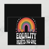 平等は誰も虹の平等の権利Groovyを傷つける ポストカード (正面/裏面)