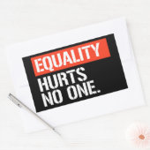 平等は誰も長方形のステッカーを傷つけない 長方形シール (封筒)