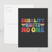 平等は誰もLGBTの人権を傷つけない インビテーションポストカード (正面/裏面)