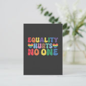 平等は誰もLGBTの人権を傷つけない インビテーションポストカード (スタンド正面)