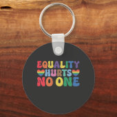 平等は誰もLGBTの人権を傷つけない キーホルダー (正面)