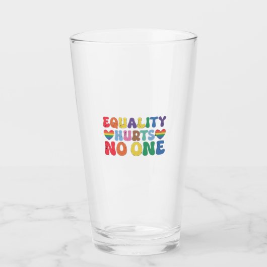 平等は誰もLGBTの人権を傷つけない タンブラーグラス (正面)