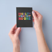 平等は誰もLGBTの人権を傷つけない チラシ (手)