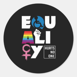 平等は誰もLGBTQを傷つけない ラウンドシール
