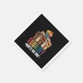 平等は誰もLGBTQプライド人権を傷つける スタンダードカクテルナプキン (角)