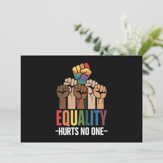 平等は誰もLGBTQプライド人権を傷つける 招待状 (スタンド正面)