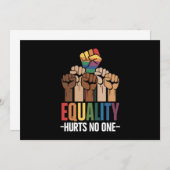 平等は誰もLGBTQプライド人権を傷つける 招待状 (正面/裏面)