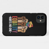 平等は誰もLGBTQプライド人権を傷つける Case-Mate iPhoneケース (裏面(横))
