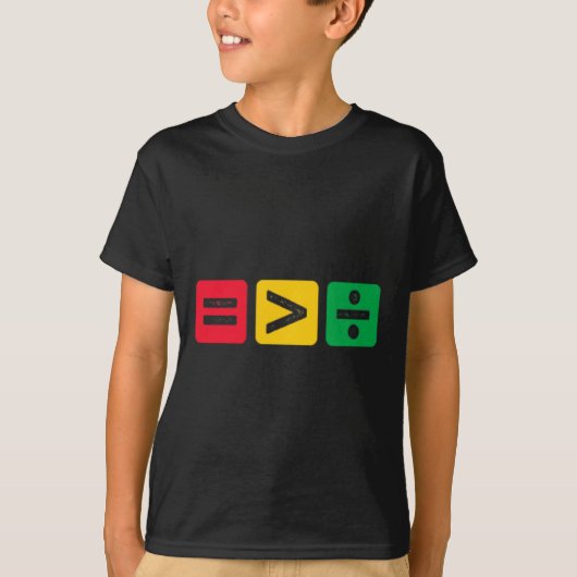 平等は1865素晴らし年の第18目よりもも大きい Tシャツ (正面)