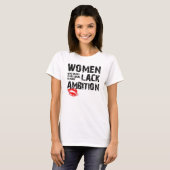 平等より上 等しくない面白い女性用Tシャツ Tシャツ (正面フル)