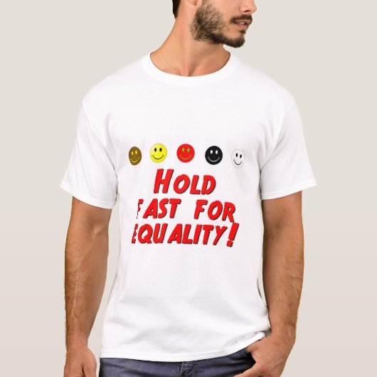 平等を求めて断固保持する Tシャツ (正面)