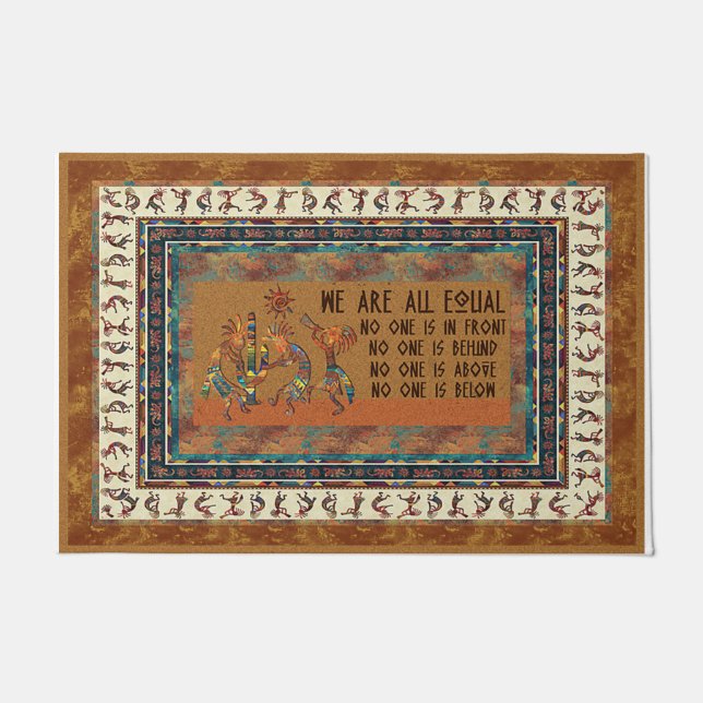 平等カラフルドアマット ドアマット (正面)